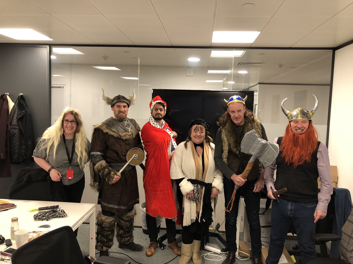 andrewmorrisuk's tweet photo. Having fun times with the UK #LogPointSIEM team dressing up as #Vikings https://t.co/8BhRhF8WIE
