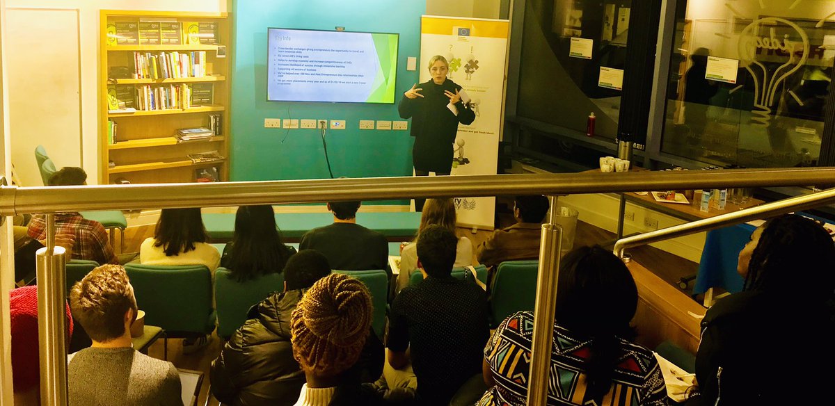 CUSELAUNCH's tweet photo. We’ve helped over 100 new and host #entrepreneurs to take part in @EYEprogramme sharing skills across EU @covcampus @CoventryUniNews #EUempowers #ErasmusEntrepreneurs #thisiscoventry If you are interested to take part - travel or host - get in touch! myidea@coventry.ac.uk https://t.co/3TcvDLA4gl