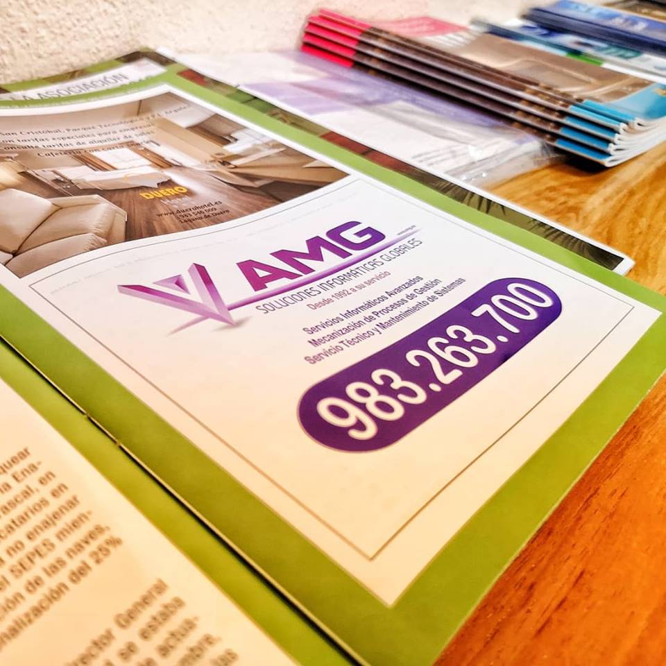 AMGInformatica's tweet image. ¡Estamos muy felices! 😃

La Asociacion Poligono de San Cristóbal nos ha hecho un hueco en su revista del año 2018.

¡No sabéis lo que nos alegra!

#revista #publicidad #poligono #sancristobal #empresas #valladolid #2018 #asociacion