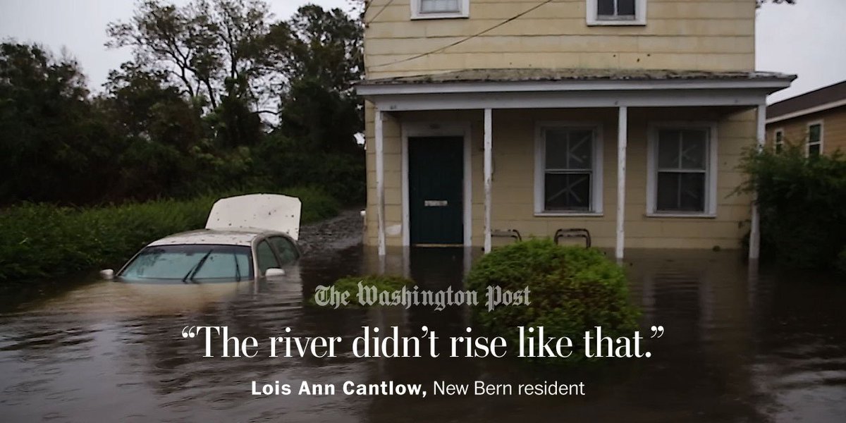 ZoeannMurphy's tweet photo. Hurricane Florence brought historic flooding to N.C. A warming climate helped fuel its wrath. The second part of our immersive multimedia series focuses on what one family lost to the storm.  https://t.co/6cT1erGHA5 https://t.co/hGUe8uXohj