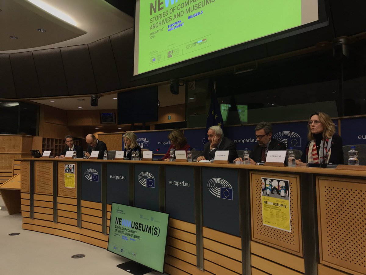 SilviaCostaEU's tweet photo. Oggi al Parlamento europeo presentiamo “Newmuseum(s). Stories of company archives and museums”, film promosso da @Museimpresa e diretto da Francesca Molteni. 

Un’occasione per ricordare l’impegno della cultura d’impresa nello sviluppo dell’identità culturale italiana ed europea. https://t.co/oIAaKGd37w