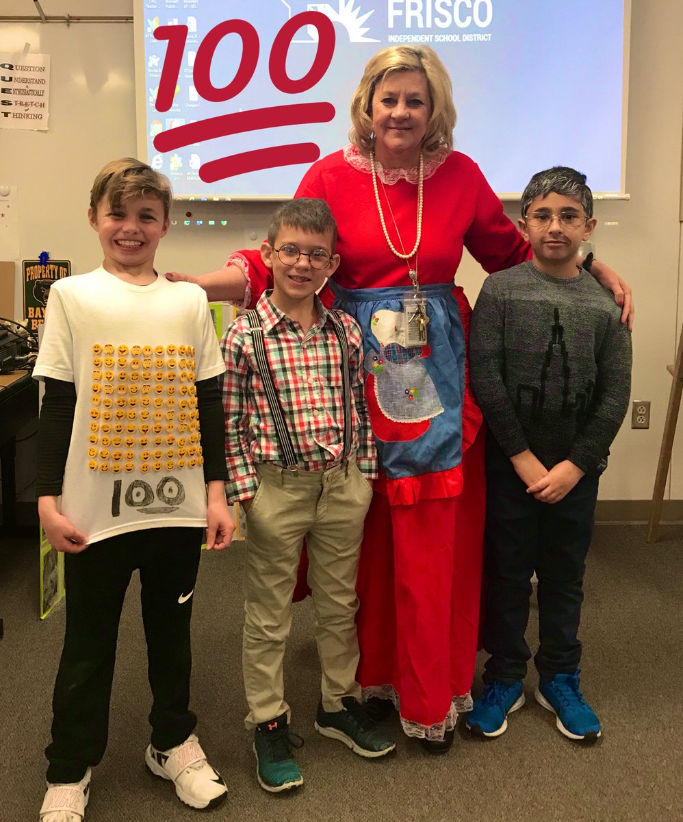 Dingereducation's tweet photo. Happy 100th day of school!@TadlockElem #friscoisdGT https://t.co/y9RwAoDyhl