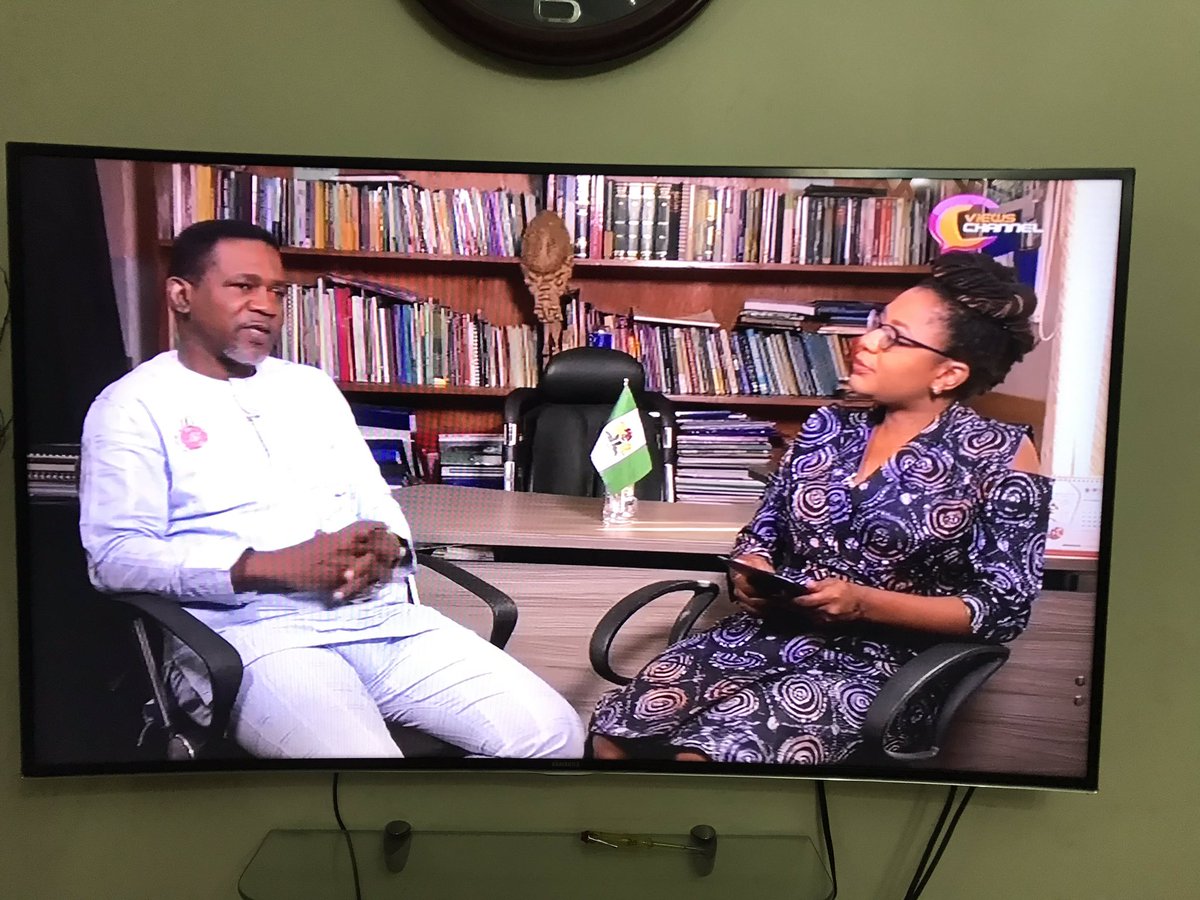 IsabellaAdediji's tweet photo. #NowShowing #PoliticoPolitica with #IsabellaAkinseye @PPWithIsabella on @viewschannel (@StarTimes_Ng ch. 108) featuring @kowaparty #KOWAParty Presidential candidate, Dr Sina Fagbenro-Byron @SFB2019. #politics #NigeriaDecides2019 #politicalshow #TVShow #politicsforeveryone #TV https://t.co/4JhO6K7Hre