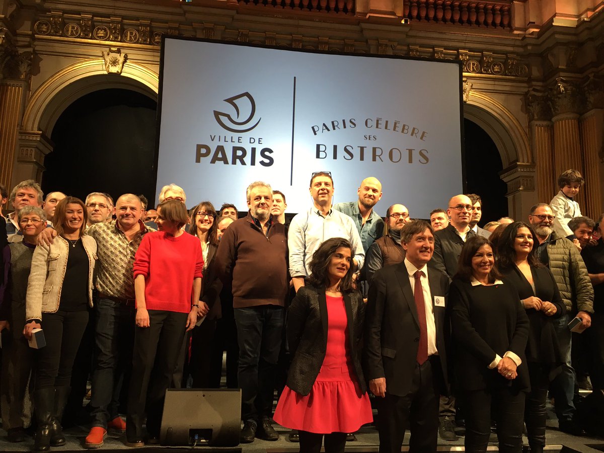 Merci <a href="/mairiedeparis/">mairiedeparis</a> pour cette belle cérémonie qui met en valeur @BistrotsP dans leur diversité, toujours dans la convivialité.
Grand bravo aux cafés parisiens, à leurs patrons et à nos membres @GNI_SYNHORCAT, très très nombreux parmi les récompensés! 
Nous sommes fiers d’eux!