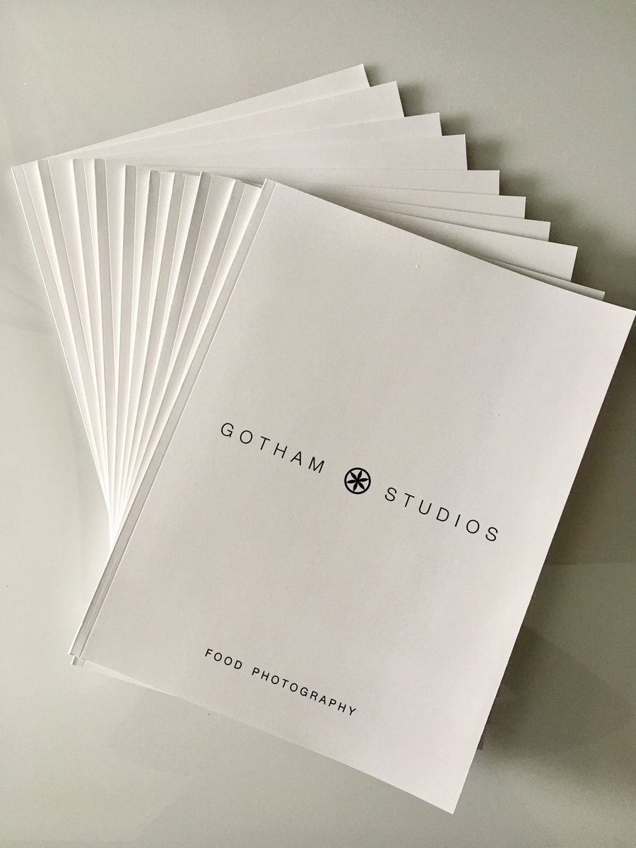 GothamStudioInc's tweet photo. Our beautiful new Lookbooks just arrived, featuring just some of our favourite food photography we've done over the years. Doing our best not to drool over the pages 😋😍  #BellLetsTalk #foodphotography #ldnont https://t.co/2xGUJwZxZq