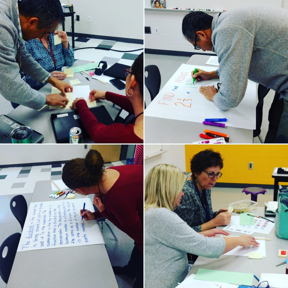 thebuckley3's tweet photo. Math PD today with DMS teachers, @HLFindeisen, and myself. These teachers work SO WELL together in and out of the classroom, you can tell! I have also learned SO MUCH from @HLFindeisen too. Thank you! 👏 @OnslowSchools @DMSMedia411 @wcds96 #CIGR https://t.co/BgJUxwWSwT