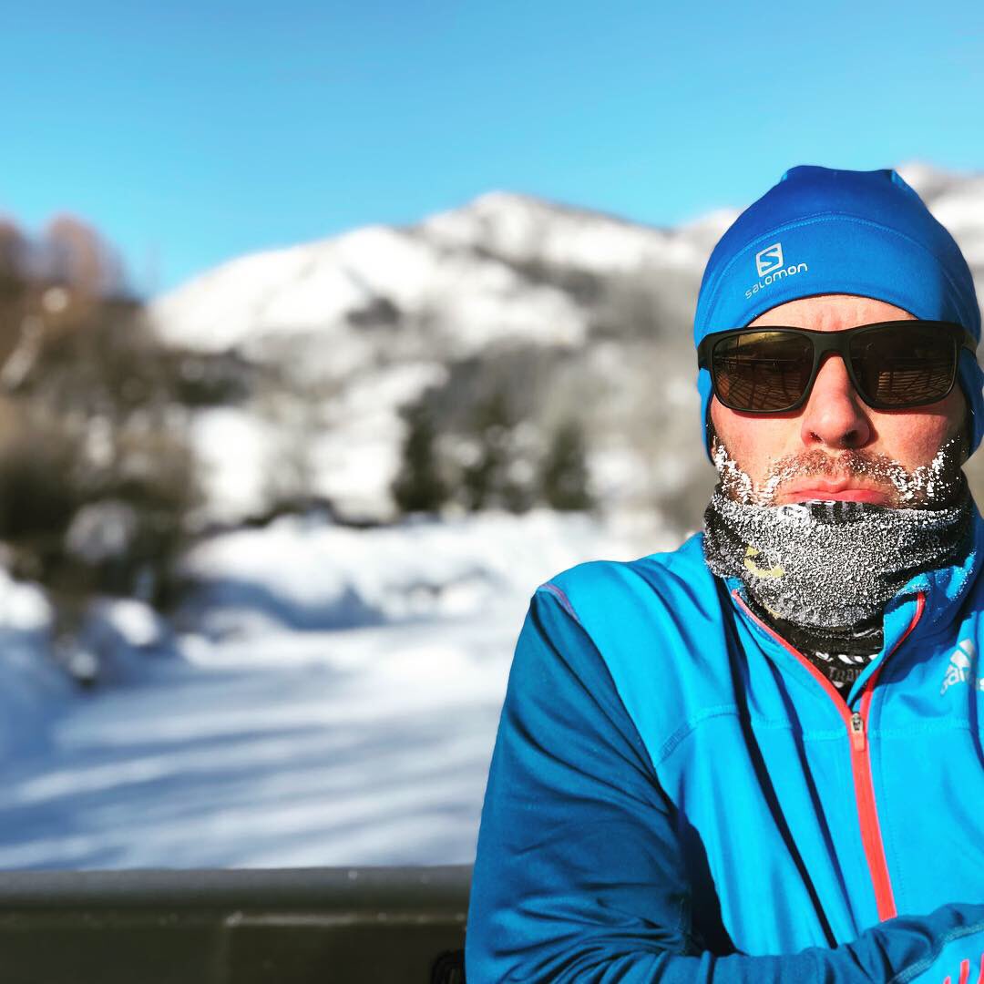 VanDamCNN's tweet photo. #frozenbeards of #running unite! Best described through the meteorological definition of an #Inversion; a reversal of the normal decrease of air temperature with altitude. In other words, the valley was flippin’ cold! (-5°F/-20 °C) @atlantatrackclub @2oceansmarathon @taravandam https://t.co/zd3xBuYKCr