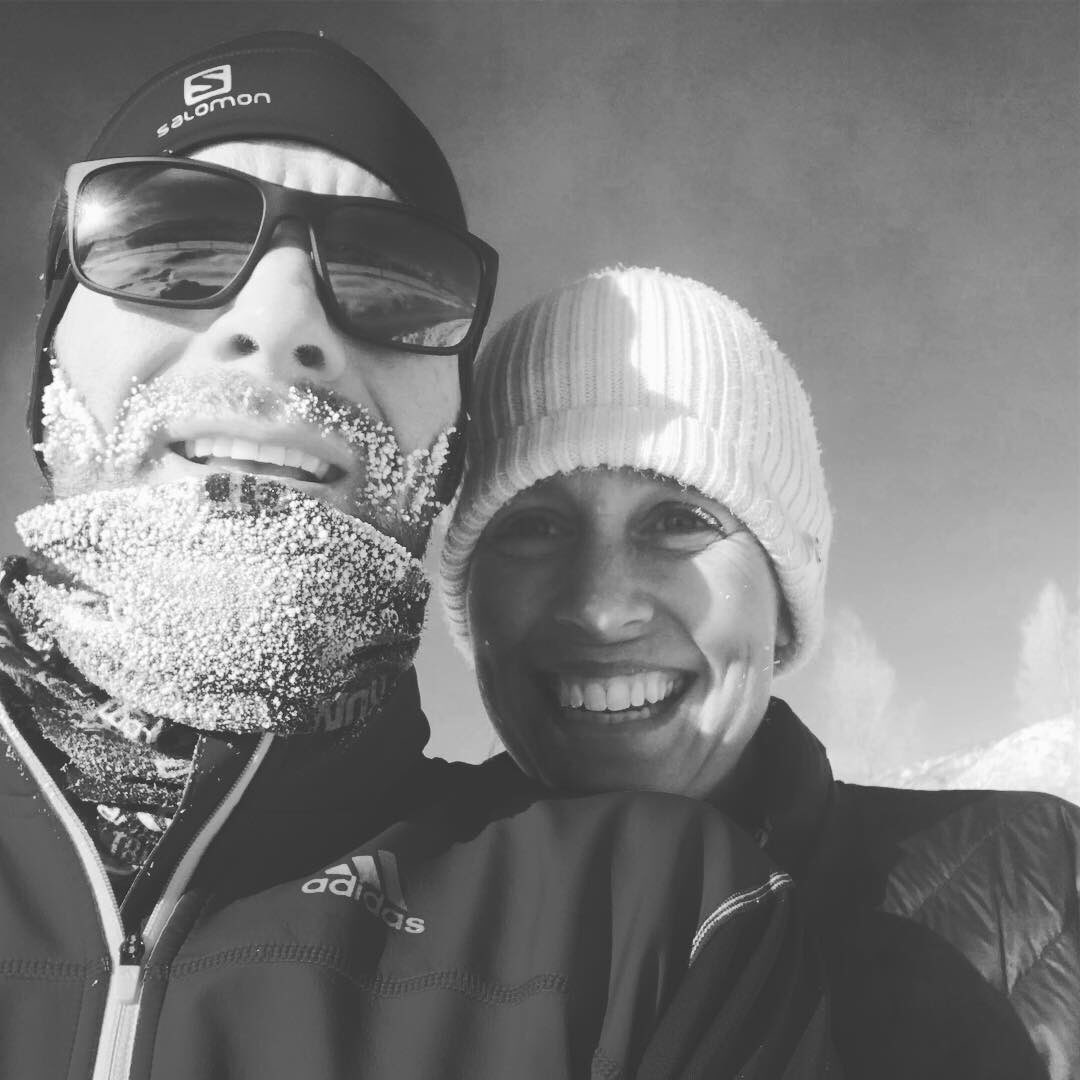 VanDamCNN's tweet photo. #frozenbeards of #running unite! Best described through the meteorological definition of an #Inversion; a reversal of the normal decrease of air temperature with altitude. In other words, the valley was flippin’ cold! (-5°F/-20 °C) @atlantatrackclub @2oceansmarathon @taravandam https://t.co/zd3xBuYKCr