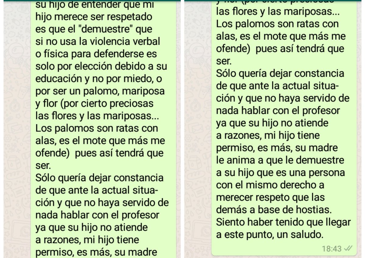 Hay un niño que se mete con mi hijo cada día desde hace meses... No sé cómo actuar sin liarla observaciones demasiado protectora .. esto es lo único que se me ha ocurrido.