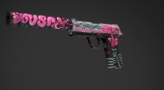 Извилины кс. Юсп извилины поношение. Cs go usp извилины. Розовый юсп кс го. Скин кортекс кс го.