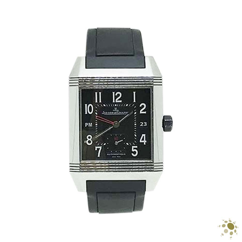webluxuryclub's tweet image. Exclusividade a Webluxury para você: Relógio Jaeger-Lecoutre Reverso Squadra Dual Time GMT, Mostrador Preto, Pulseira de Borracha, Fecho Deployment Steel Ring Lock, p;or apenas R$ 27.500,00, com um ano de garantia Webluxury. Saiba mais webluxury.com.br/produto/jaeger…. #jaegerlecoutre