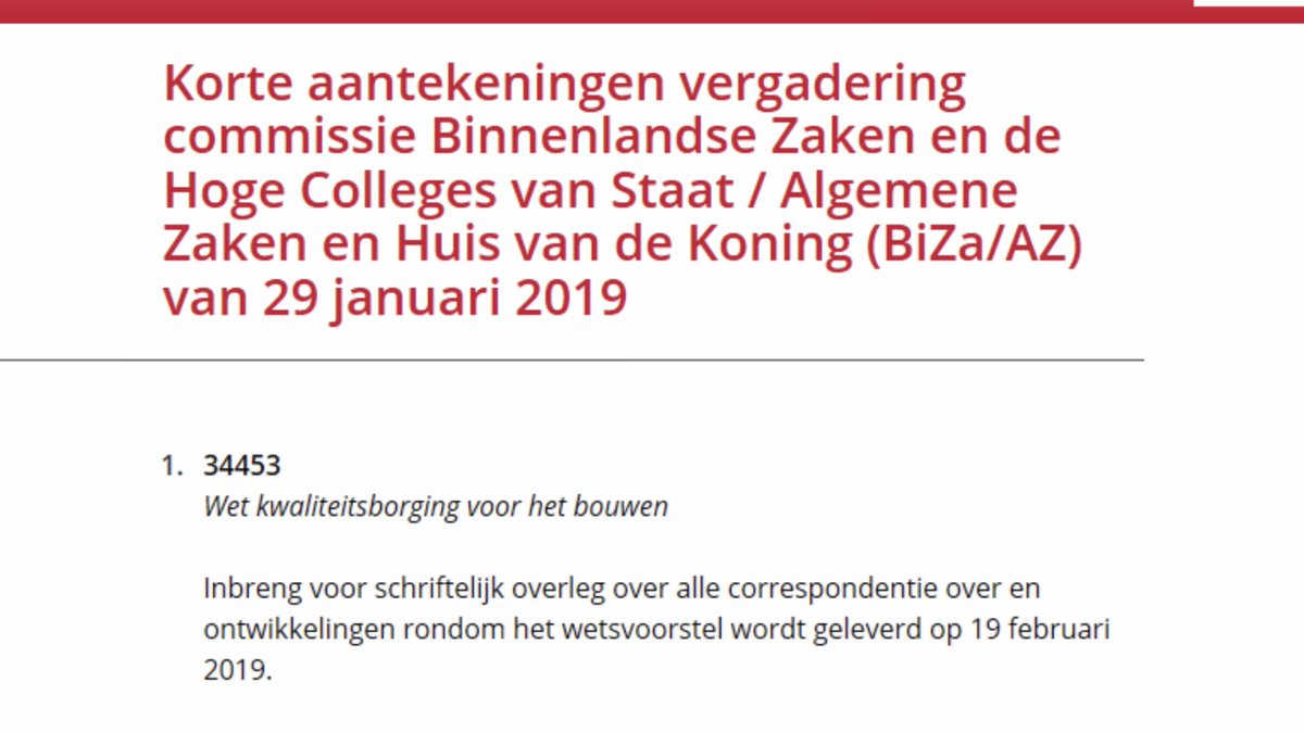 Eerste Kamer trekt drie weken uit voor schriftelijke inbreng