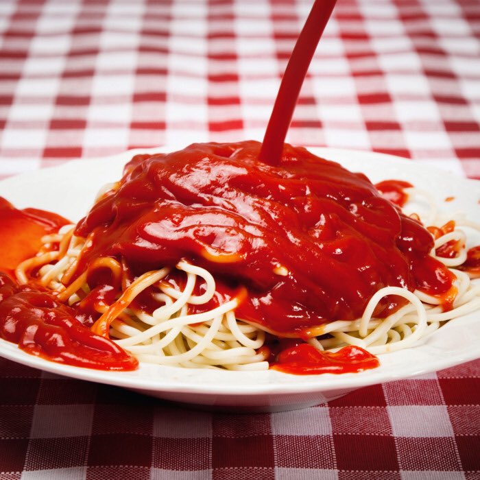 Empfehlung des Tages👆🏻

Spaghetti mit Ketchup 🍝