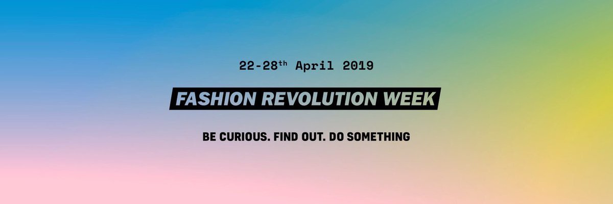 Si te gusta la #Moda y el #Planeta...¿Ya sabes qué semana hay qué marcar en VERDE en 2019?

¡La #SemanaFashionRevolution 2019 será, en + de 100 países, del 22 al 28 de abril 2019!

 #QuienHizoMiRopa #fashionrevolution #whomademyclothes #modasostenible #climatechange #changemakers