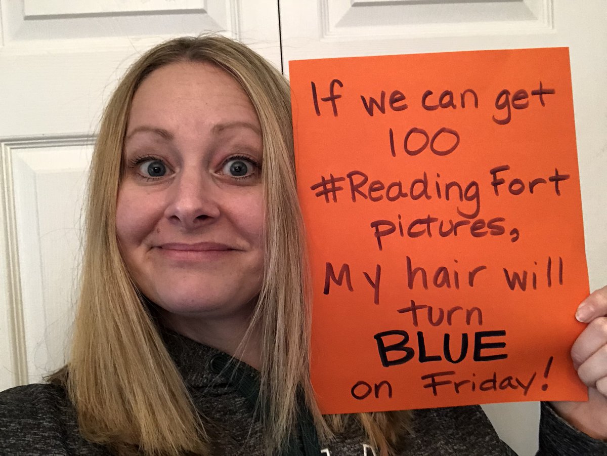 SLCSSayre's tweet photo. Do you think we can get 100 pictures of people reading in their #ReadingFort ? Letโs see... Come on, Sayre! #SayreStrong #SayreColdDay @SayrePTO https://t.co/KLssymdj2I