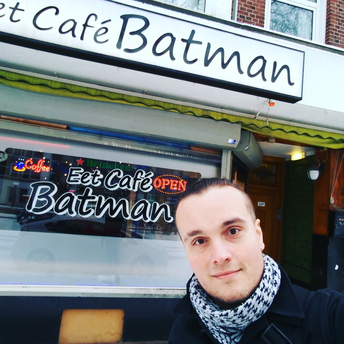 On my trip to #Rotterdam, I found the café that the city deserves... #Batman