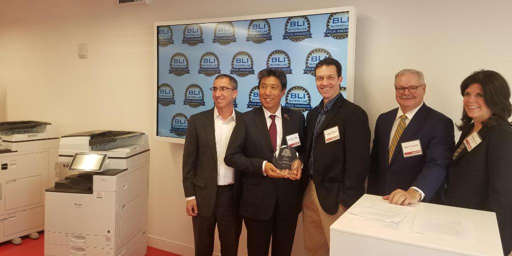 RicohTweets's tweet image. “Ricoh’s commitment to empowering #digitalworkplaces and building the tools to make it a reality are 2 reasons why they took home the ‘gold’ for our Outstanding Achievement in #Innovation,” said George Mikolay, @KeypointIntel. bit.ly/2FATb5h #WorkIntelligently