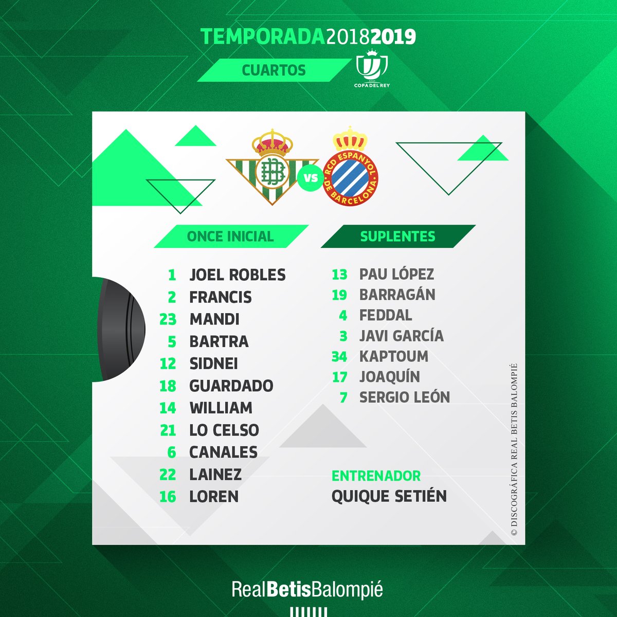 TabascoHOY's tweet image. #OrgulloChoco
Por primera vez @DiegoLainez10 y @AGuardado18 jugarán juntos como titulares en la #CopaDelRey, a minutos de iniciar el partido entre el @RealBetis vs @RCDEspanyol. Manden sus buenas vibras al tabasqueño 🙌🏽