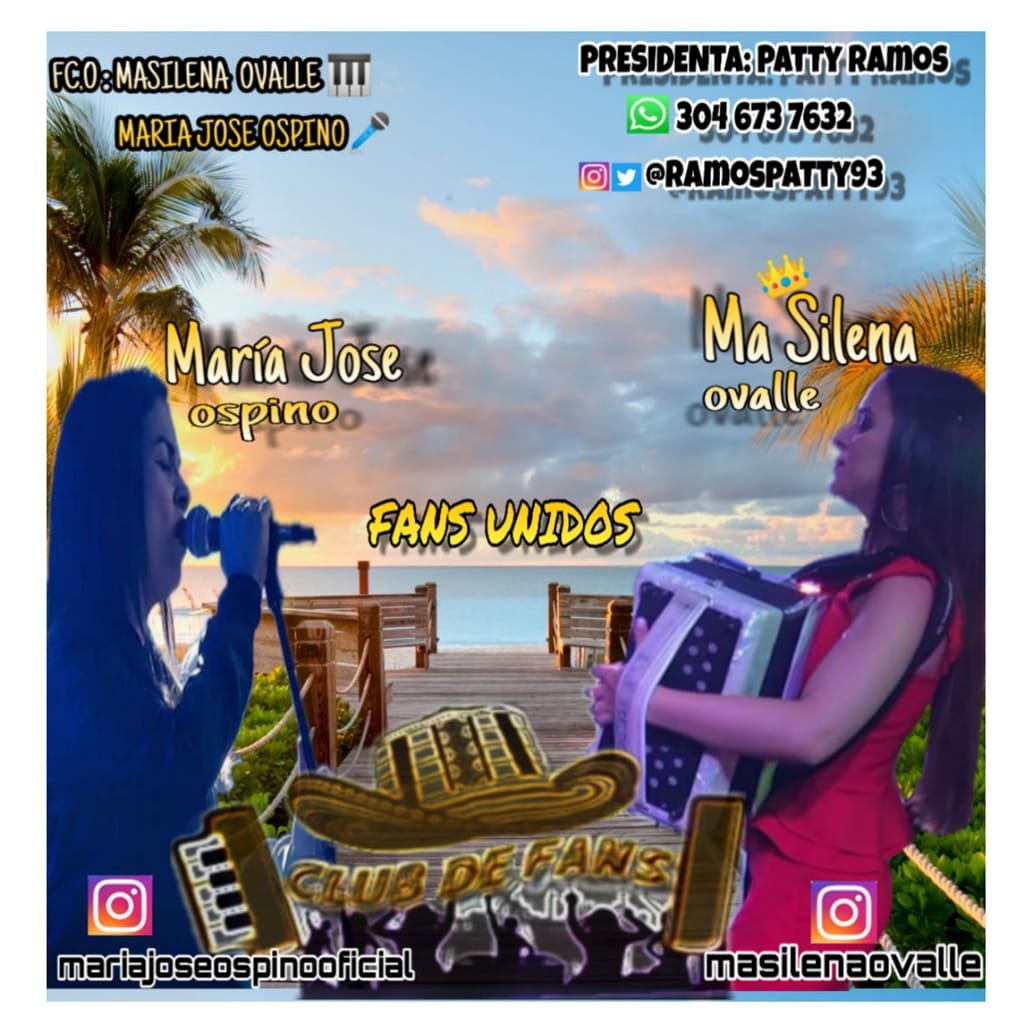 majofans19's tweet photo. 😍💙💛🎶::[|||||]::
Club de fans unidos 
@fans_sile
@Majofans19 
Si deseas unirte al grupo en whatsapp escríbenos..
Somos sólo fans apoyando a estas dos artistas 
@Masilenaovalle 
@Mariajoseospinooficial
Compartimos todo sobre ellas y siempre ahí para apoyarles 🤚🏻💙💛 https://t.co/cXFRmbo0Sb