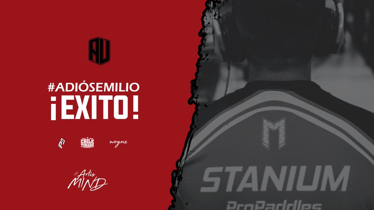 #AdiósEmilio 😥

Artis te desea mucho éxito en esta nueva etapa @MF_StaniuM , esperamos de corazón que triunfes y que tu paso por la universidad sea excelente. 😊

🎬Link "The End": youtu.be/zYPOaO_QUOA

Sponsored by:
<a href="/PROPADDLESCHILE/">PROPLAYERS.CL</a> <a href="/ChileMcdigital/">mcdigital_chile</a> #ChileTumare

#ArtisMind🧠