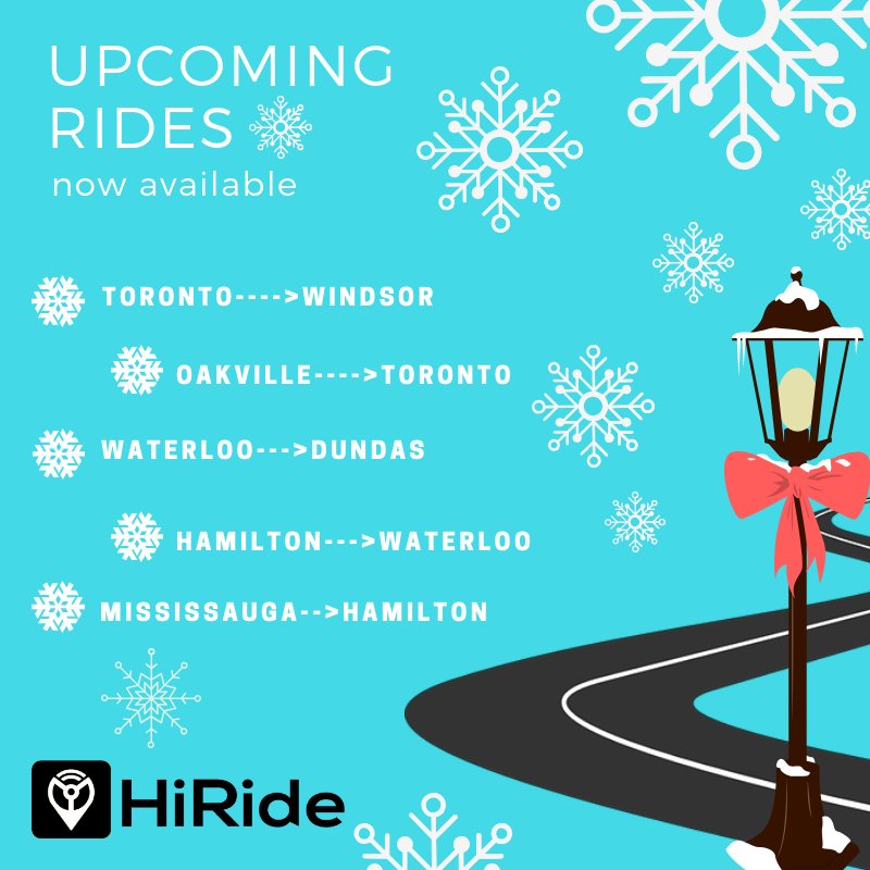 HiRides's tweet photo. Hey #HiRiders

Freezing your butts off? 🚗🚗. Get there NOW using HiRide. #zoomzoom #blizzardszn

App Store: https://t.co/tlTybVyrqQ
Google Play Store: https://t.co/nX4xV9ZCUv

If you guys have any more questions/ concerns please email us at contacthirde@gmail.com https://t.co/8RfUwI0DMC