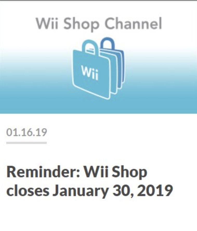 wii shop channel 2019