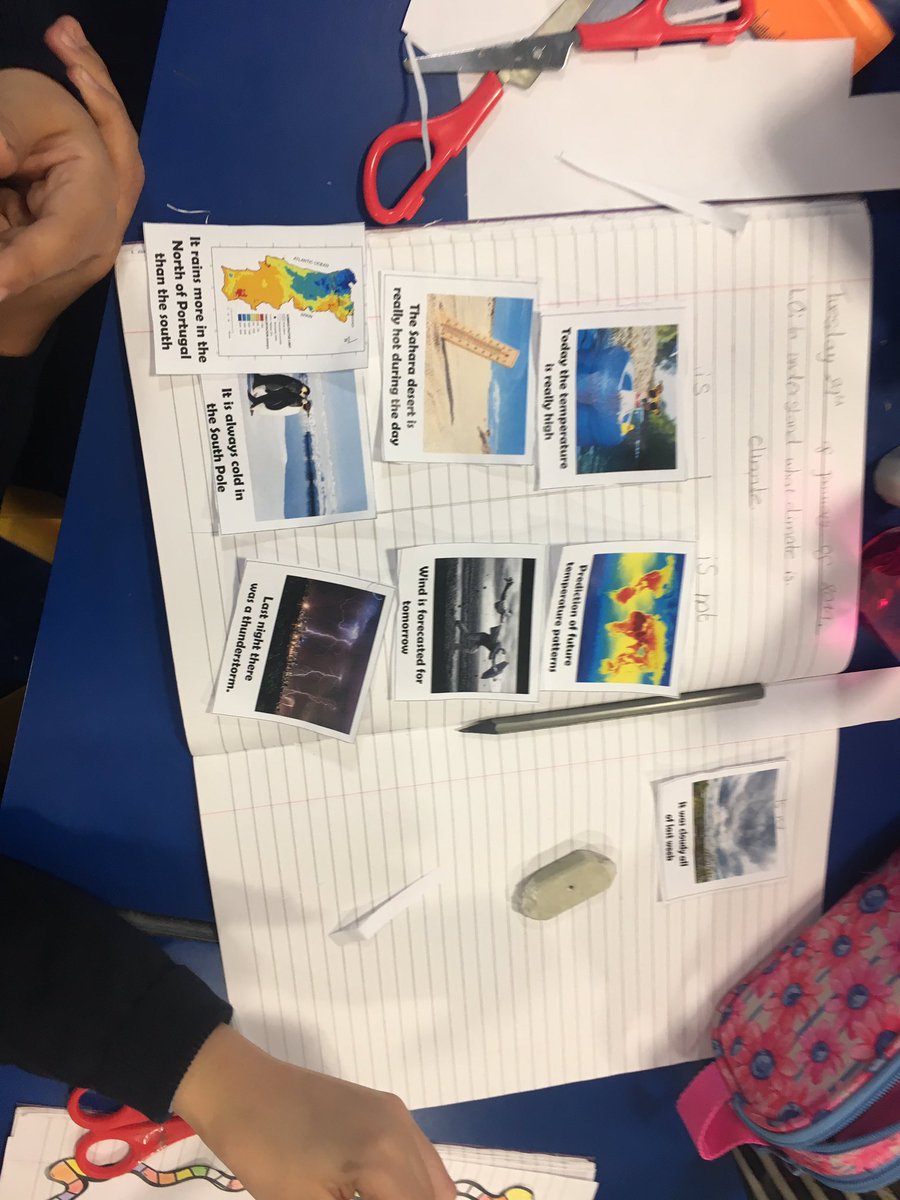 primaryclare's tweet photo. My class using an is/is not chart to understand the concept of climate. I'm trialling teaching in a more concept based way and my grade 4 are loving it! So nice to put into practise what I learned! Thanks again @ProLearnInt and @jchumblecrofts https://t.co/yfAOZfDMto