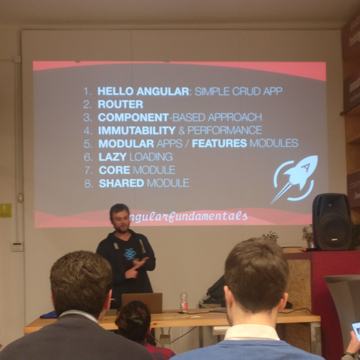 Takkuz's tweet image. #AngularFundamentals at #BolognaJS