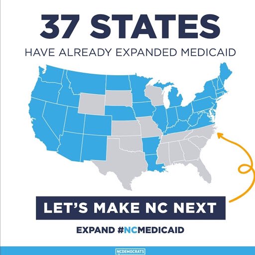 If 2018 taught us anything, it’s that voters are deeply concerned about their healthcare and making sure their families are protected. Today, General Assembly Democrats introduced a bill to expand Medicaid and bring healthcare to thousands of North Carolinians in need. #ncga