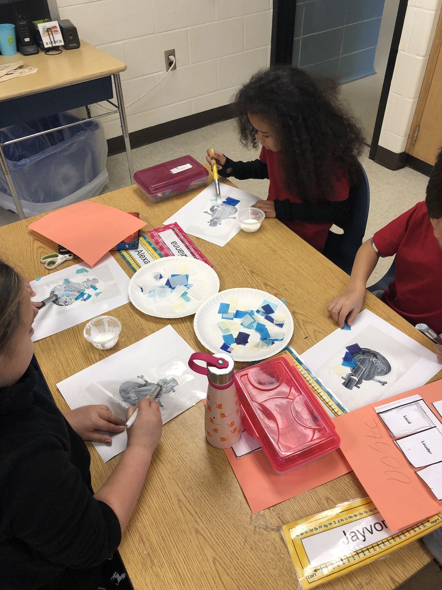 CarlyShockey's tweet photo. Students using translucent, transparent, and opaque materials to make a wintry scene. @mrs_rbarnhart #ekdencore #emmakdoub https://t.co/ylAJEotLuZ