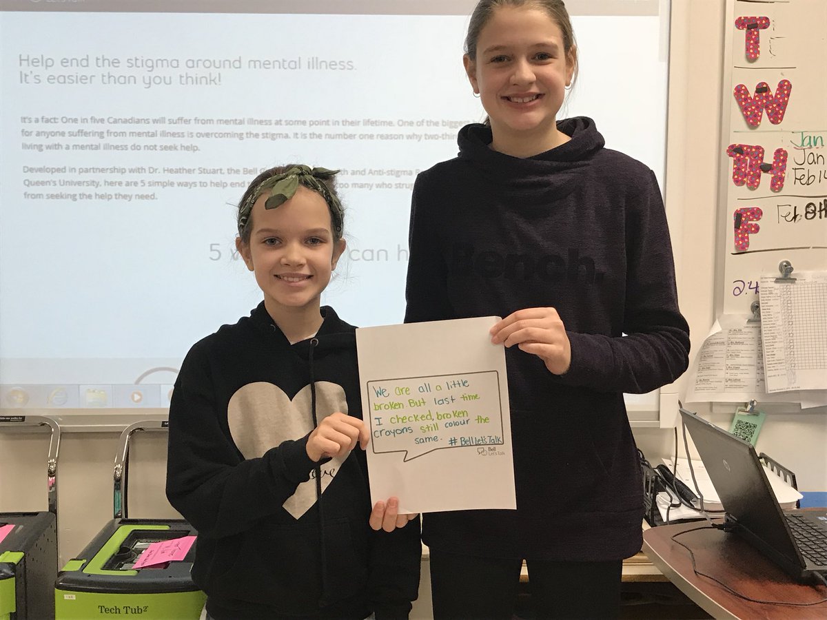 6A has joined the conversation about mental illness #BellLetsTalk #endthestigma