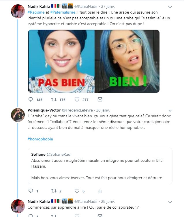 FredericLefevre's tweet image. Tenez, si cela vous intéresse, voici les échanges que j'ai eus avec Nadir Kahia...ça laisse peu de place au doute sur sa vision de l'homosexualité...

PS: il n'a jamais répondu à la dernière question 

#inthecorner #homophobie