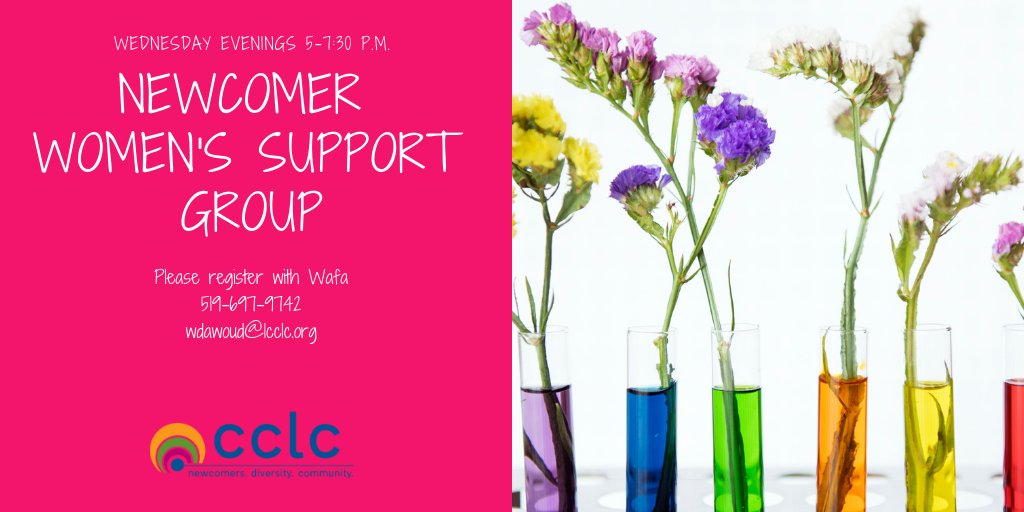 Get together with other newcomer women every Wednesday at 5.  Call Wafa to learn more.  519-697-9742.  #ldnont