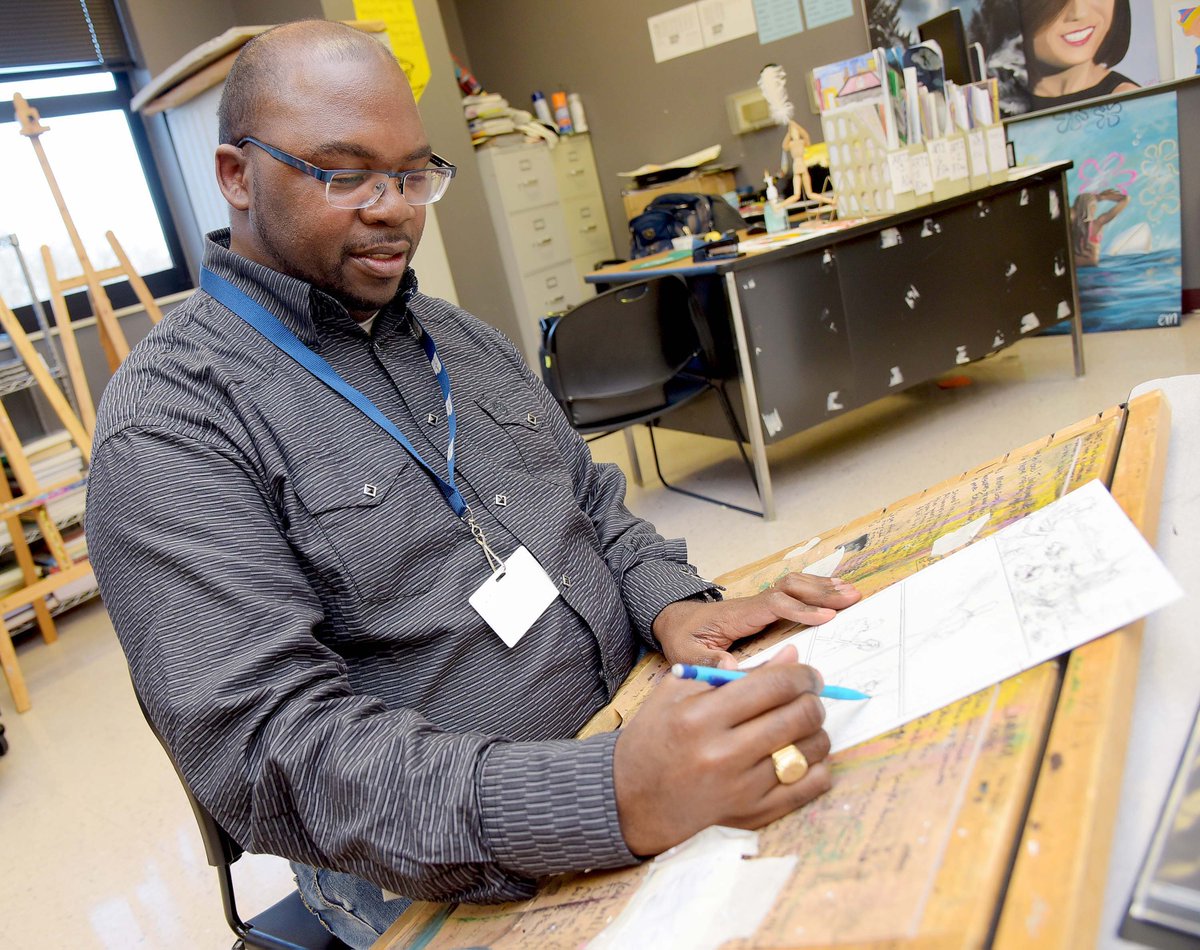 Local artist Rodney Bennett has created an African-American superhero known as the Black Starr. Check him out in today's High Point Enterprise, or read the story online now at HPEnews.com.