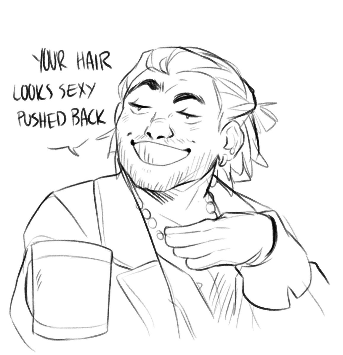 Varric is bestfriend of the year and fenris is just done with them 