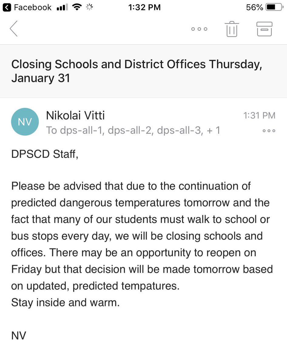 Emails are great, but there’s nothing like a good song to warm you from the inside out. Js 😉 @Dr_Vitti @plmccoin @detroitteacher #superintendentchallenge #snowdaysong @DFT231