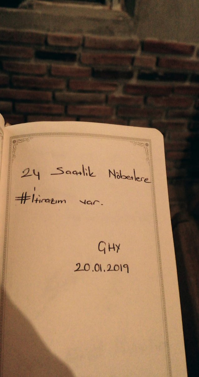 Vardiya sistemini Allah kahru perişan eylesin
Alarmsız bir dünyayı mümkün kılabiliriz

#İtirazımVar