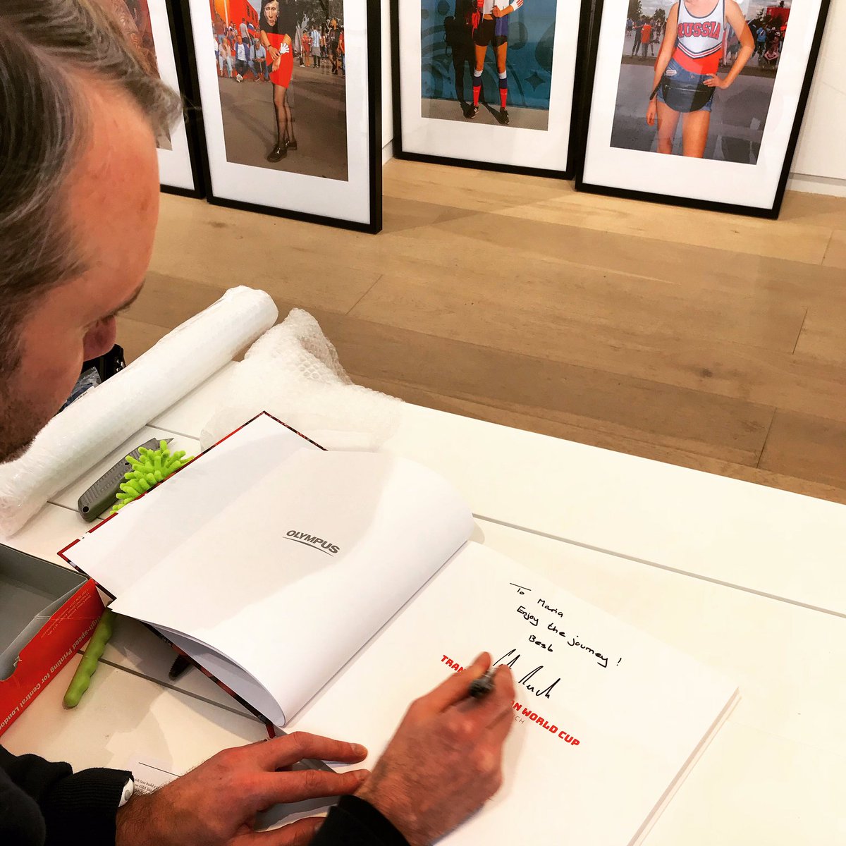 Exhibition prep <a href="/afternyneart/">After Nyne Gallery</a> One down 249 to go #olympus #freebook #London 📸🇷🇺⚽️🚂🍷