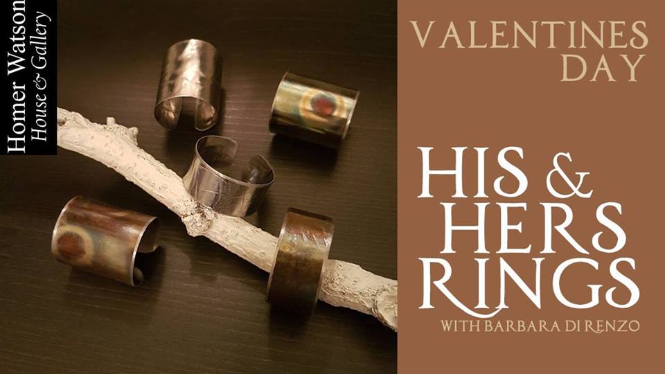 Hope you can join me for a fun Valentine's ring workshop for couples <a href="/HomerWatson/">homerkiktawatson</a> Gallery! Sat. Feb.9, 1-3pm. ❤️ No experience necessary! For more info and to register online, visit amilia.com/store/en/homer…