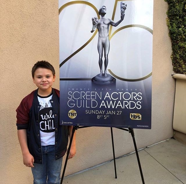 johncasablancas's tweet photo. Just a casual Sunday for Jayden Cochran!!! He had a blast at the SAG Guild Awards Party! #johncasablancas #SAGAwards #bigthingsahead #partytime #excited #proud #jccolumbus #jcatwork https://t.co/FUDpMORg9h https://t.co/Cf8T2sTfkS