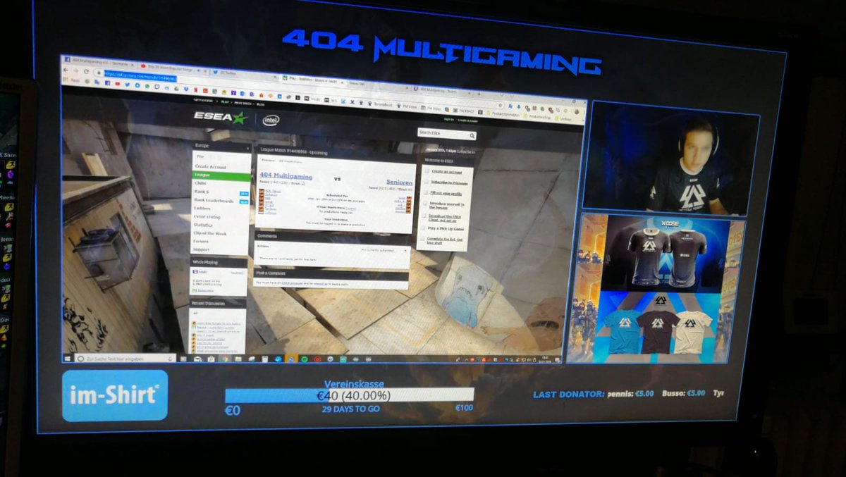 Stream geht los Jungs! Auf geht's rein in den Chat. twitch.tv/404_multigaming