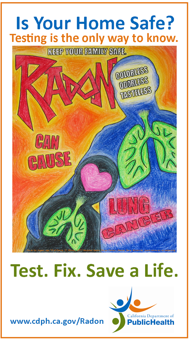According to the CDC, radon is the second leading cause of lung cancer in the United States, behind cigarette smoking. So for #NationalRadonActionMonth, pick up a free home test kit! It's the prime time to check for this odorless, colorless gas: ow.ly/8xFH50kp8E8