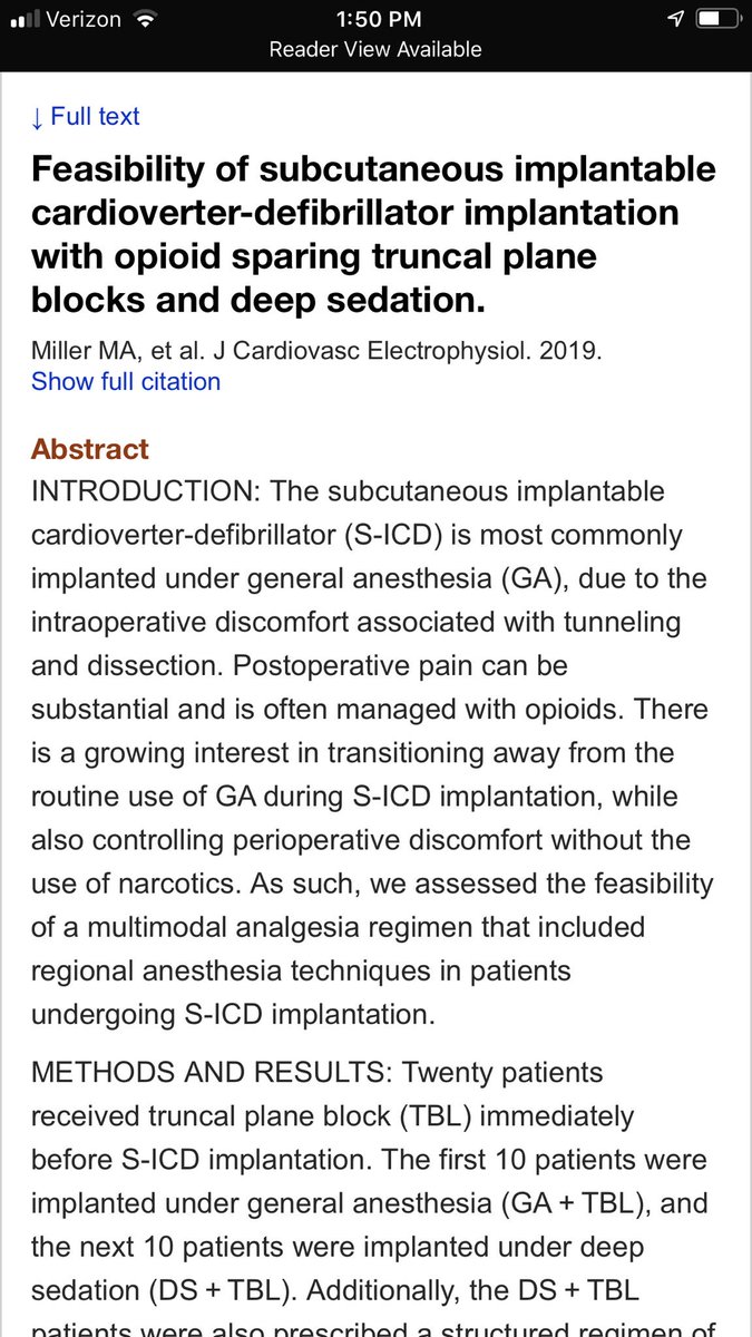 dr_tgro's tweet photo. Today @PennAnesthesia @PennMedicine did our first #subQicd under #regionalanesthesia w/ @bostonsci ICD pocket= #serratusplaneblock parasternal lead = #PIFPb @LeeAFleisher @nelkassabany @VeenaGraffMD from GA + overnight admission to sameday discharge! Happy hungry PACU patient! https://t.co/qHWbKWthYo