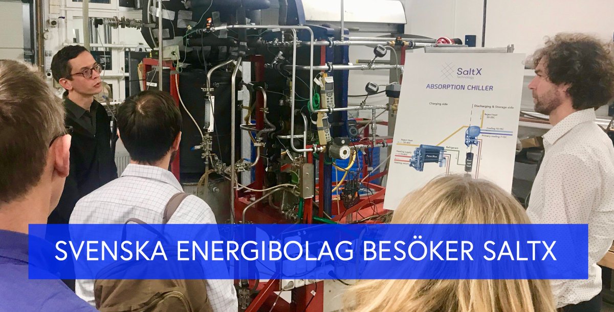 SaltXTechnology's tweet photo. A delegation of about ten energy companies and other stakeholders in the energy industry visited SaltX HQ yesterday. Through Energiforsk, the Swedish Energy Research Centre, about 20 people came within the R&amp;D program Thermal Energy Storage to learn more about our technology. https://t.co/hdKxMP6AXd
