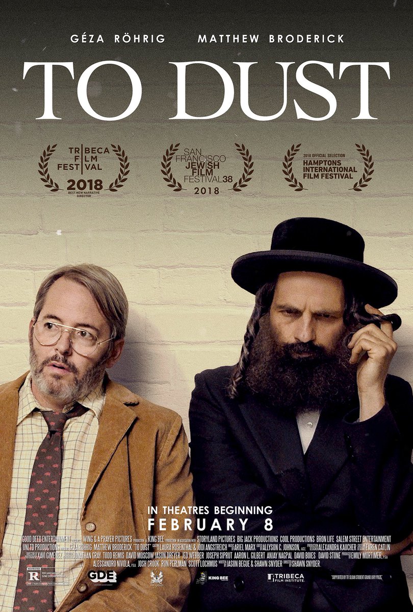 todustmovie's tweet image. Hey New York City! We’re giving away two tickets to the premiere of #ToDust on Tuesday, February 5! Retweet this tweet to enter for your chance to win. #Sweepstakes bit.ly/2UqX14j