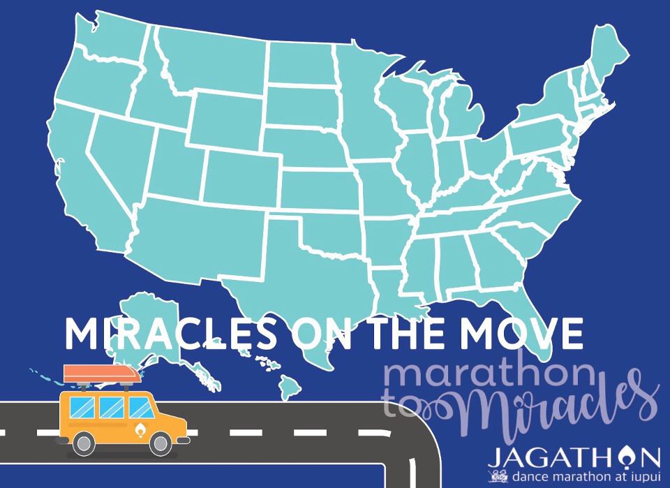 It's time to move it for our movement! We challenge you to travel beyond Indiana and receive a donation from someone in another state so we can get a donation from each of our 50 states! #PowerOfMovement