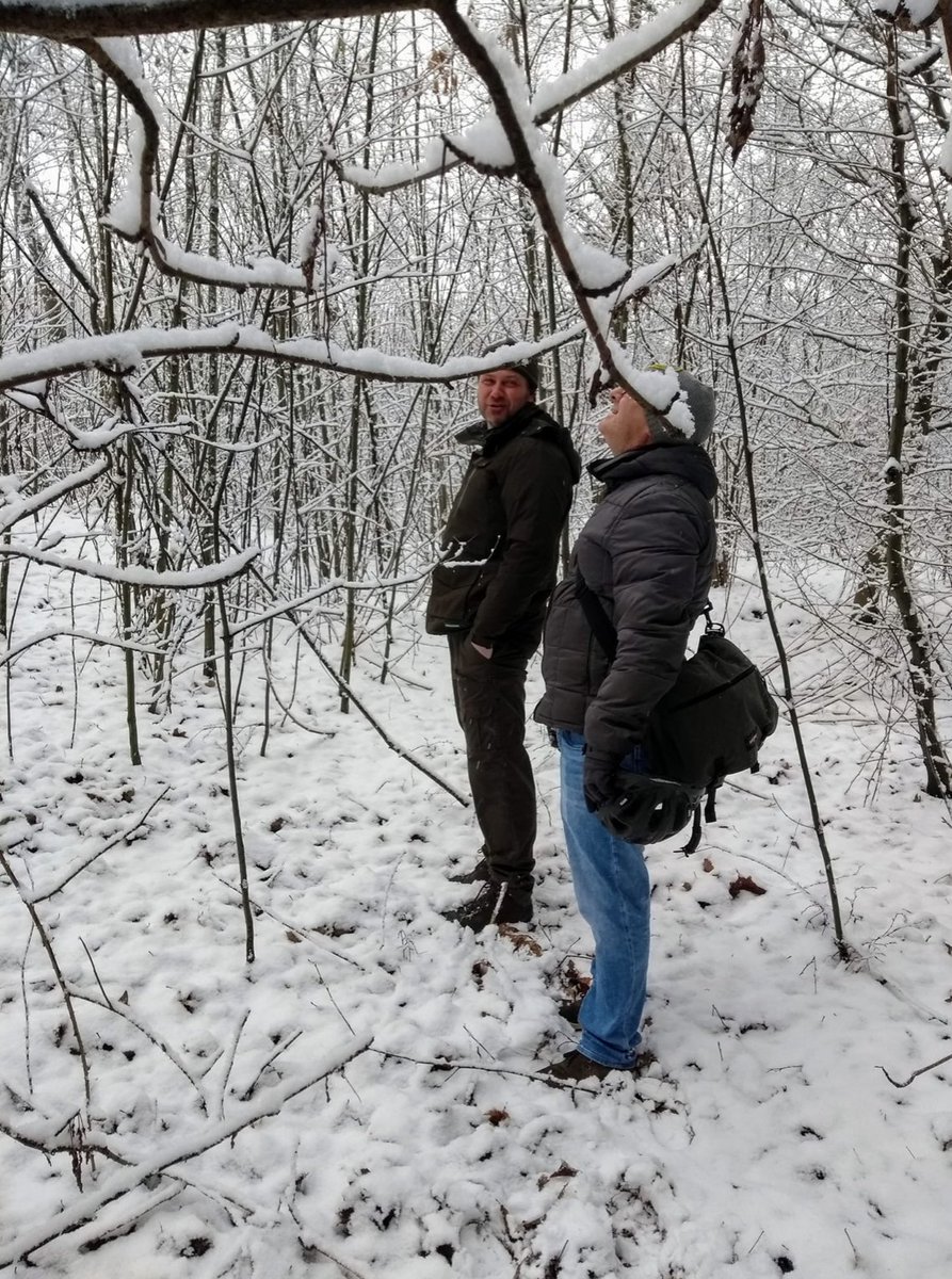 Ondanks de winterse omstandigheden zijn de mannen van <a href="/mtb_discovery/">mtbclub-discovery</a> uit de <a href="/gem_landgraaf/">Gemeente Landgraaf</a> vandaag samen met @Natuurmonument op pad geweest om de Parkstad Route 4 een serieuze update te geven. Prachtige plannen. Wordt vervolgd.