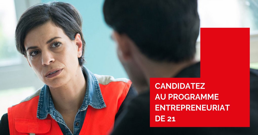 21CroixRouge's tweet photo. Vous êtes une #asso, une #startupsociale ?

⚡️ Rejoignez 21, l'Accélérateur d’#Innovation Sociale de la @CroixRouge pour accélérer votre projet à #impact !

👉 Pour découvrir le Programme #Entrepreneuriat &amp; candidater : https://t.co/8W5a05gDfM

#socinn #ESS #solidarité #redcross https://t.co/NUVdEviaDs