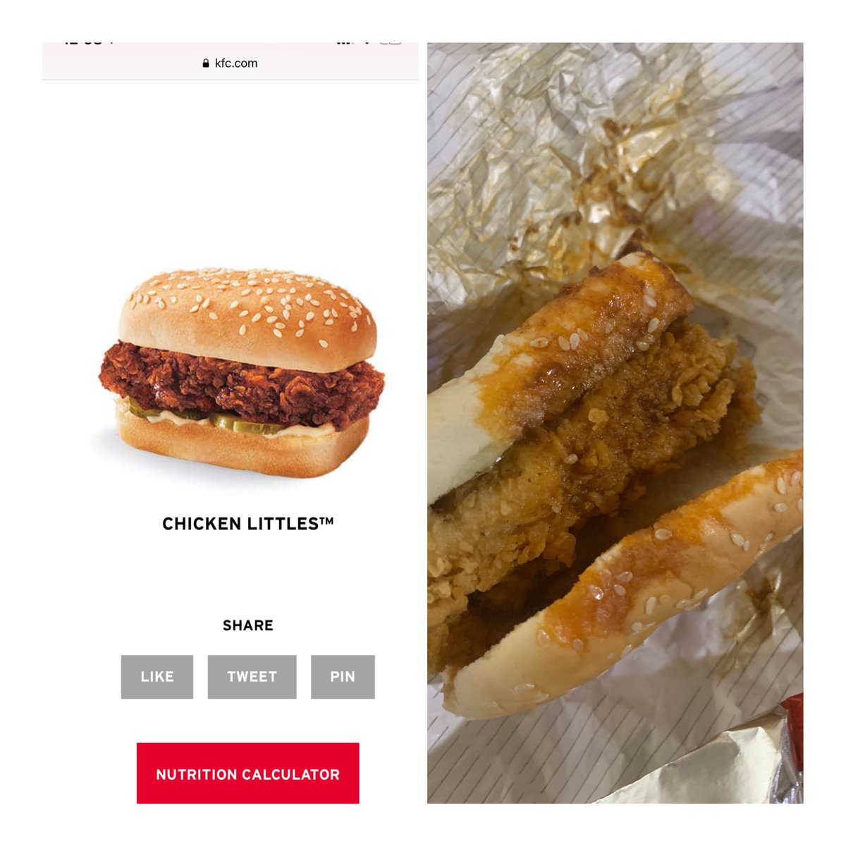 DylanAHarris's tweet image. ⁦@kfc⁩ Not as advertised smdh