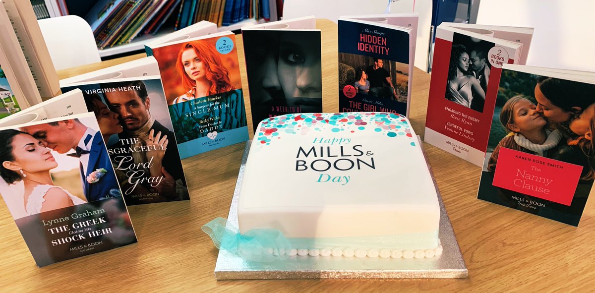 LouiseDesigner's tweet photo. Every day should be a #MillsandBoonDay 🎂📚🥂 https://t.co/Bw3qxVc7Fk